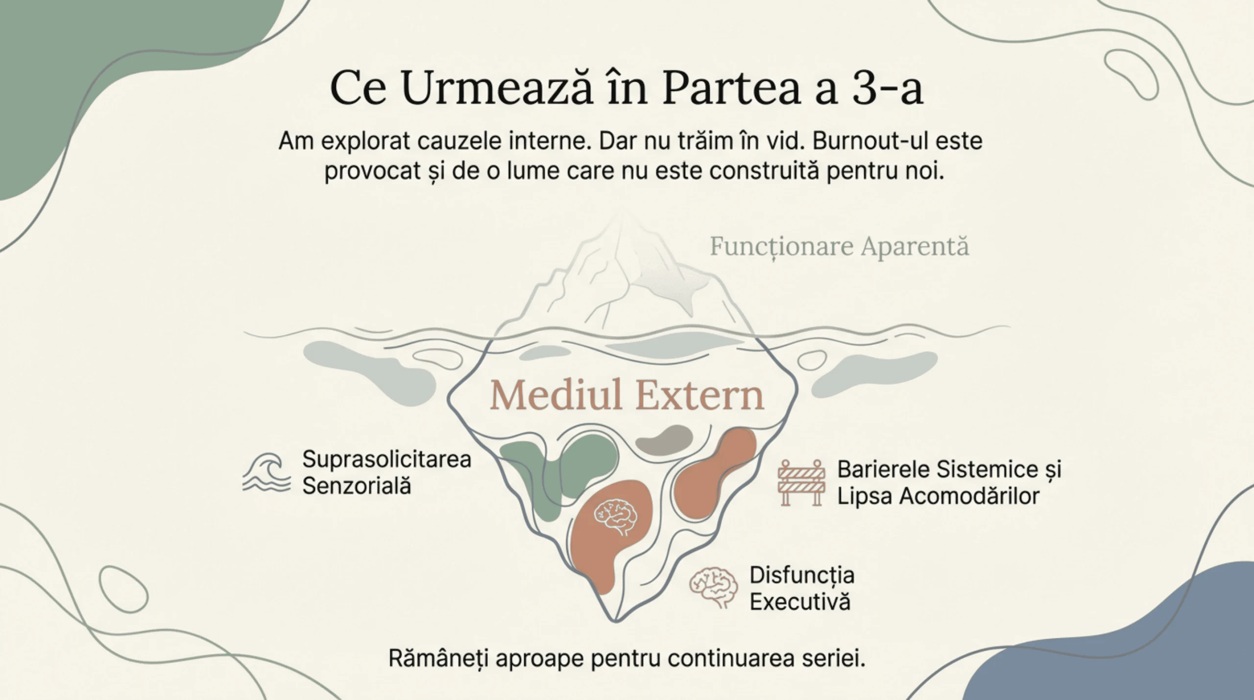Ce urmează în Partea a 3-a: factorii externi ai burnout-ului neurodivergent