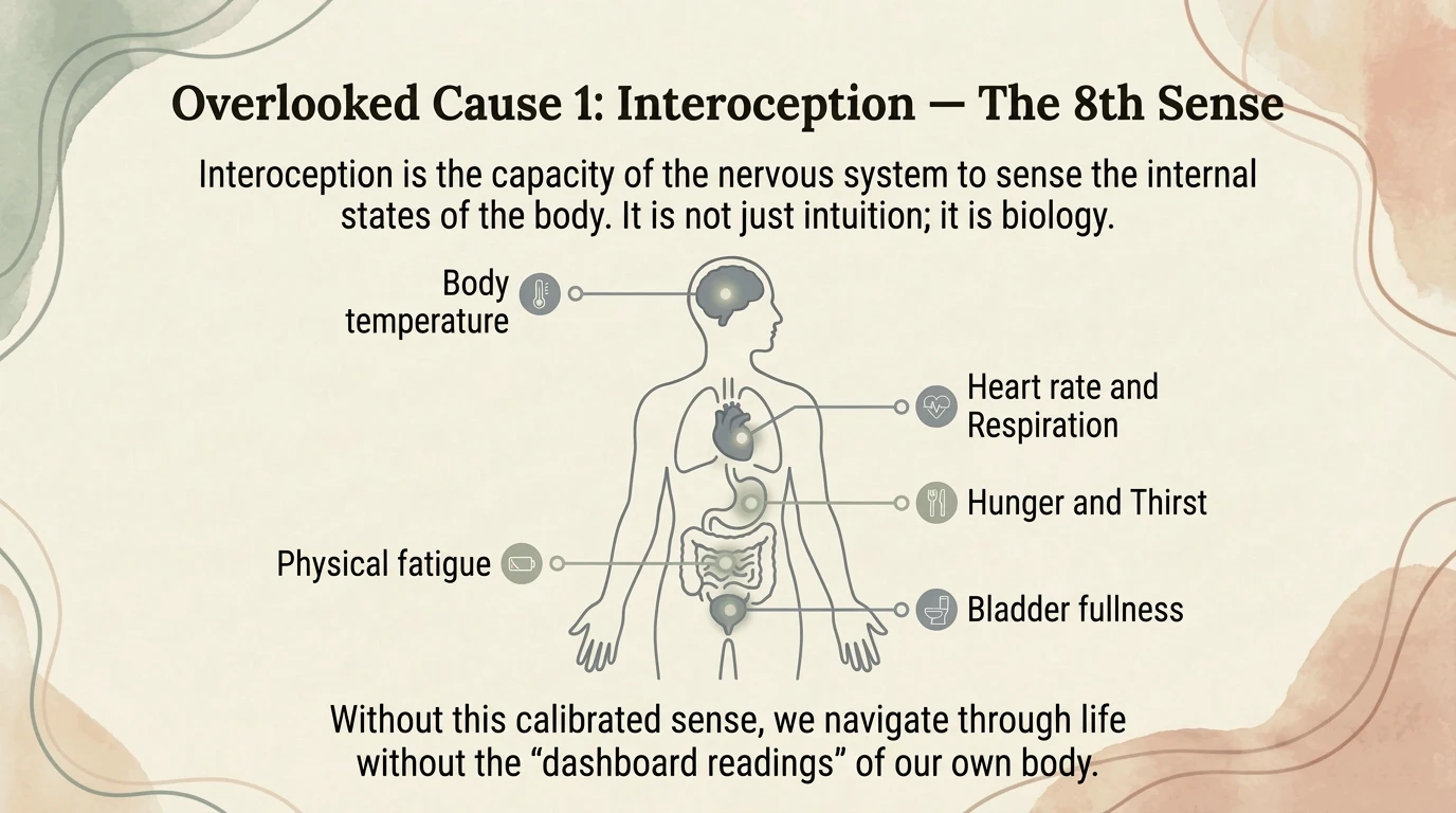 Interoception — the 8th sense and its role in neurodivergent burnout