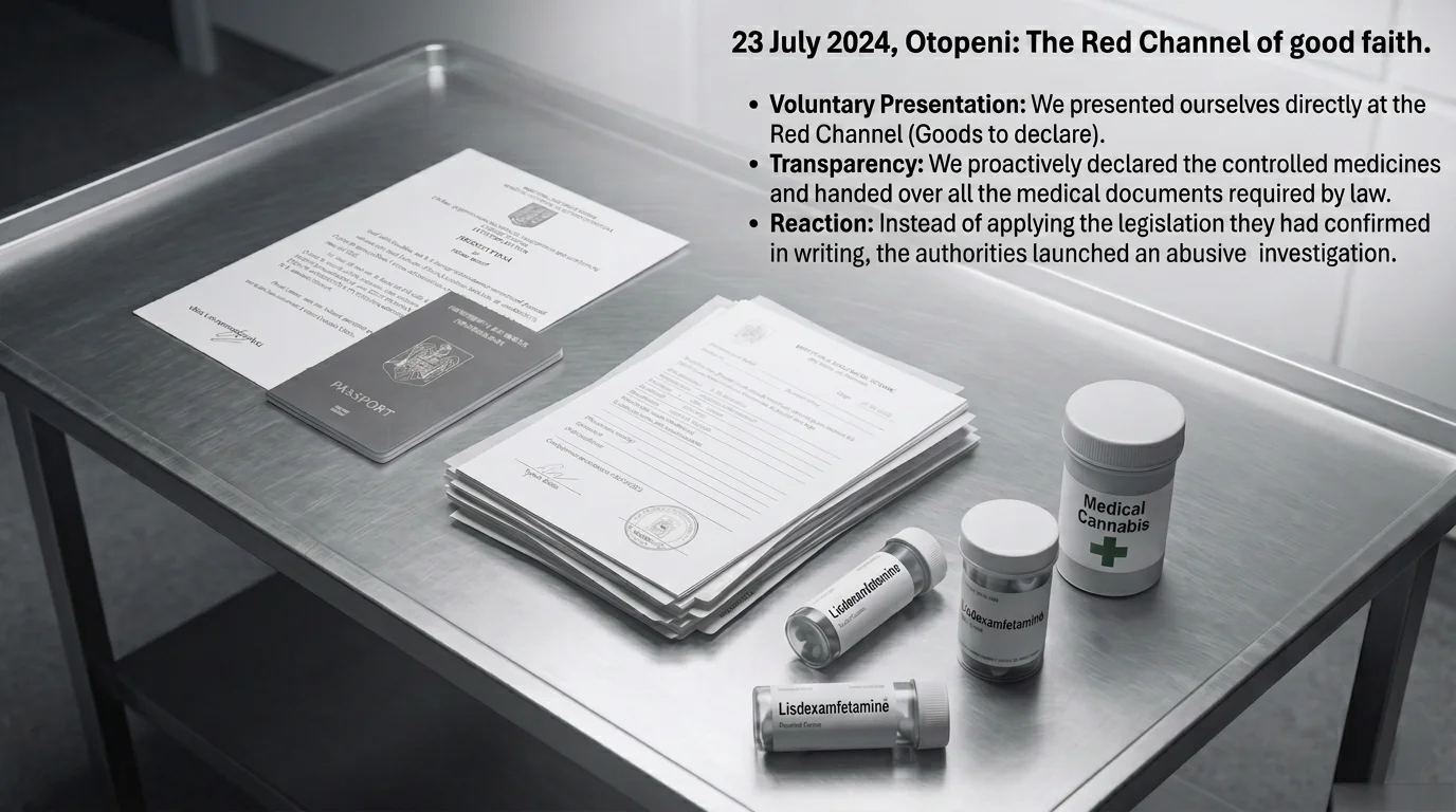 Red channel — Goods to declare — Henri Coanda Airport