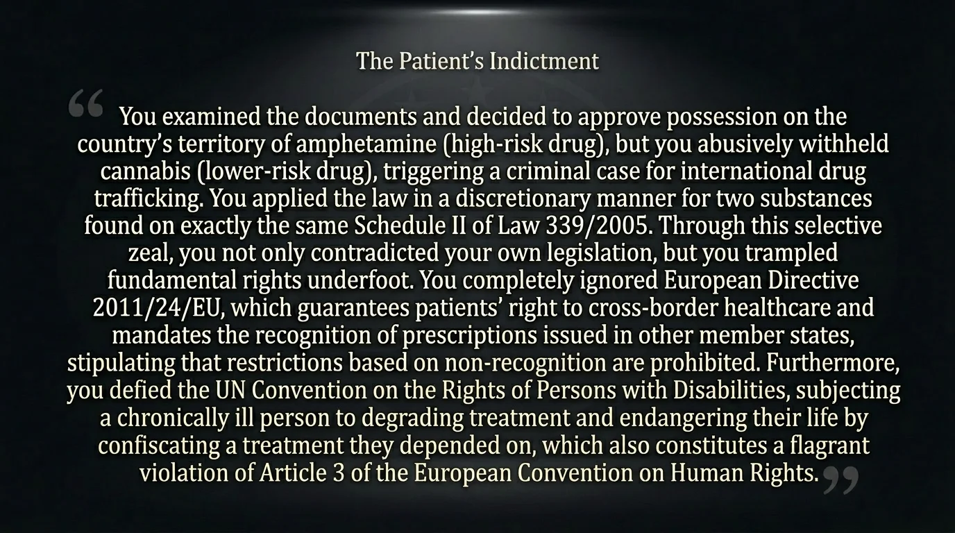 The patient's indictment: from accused to defendant — and on to national precedent