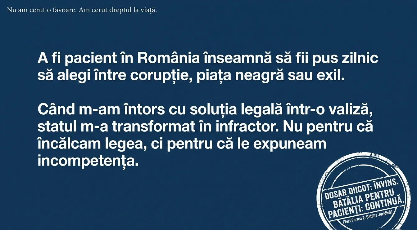 Dosarul exilului medical: epilogul — de la pacient exilat la precedent național