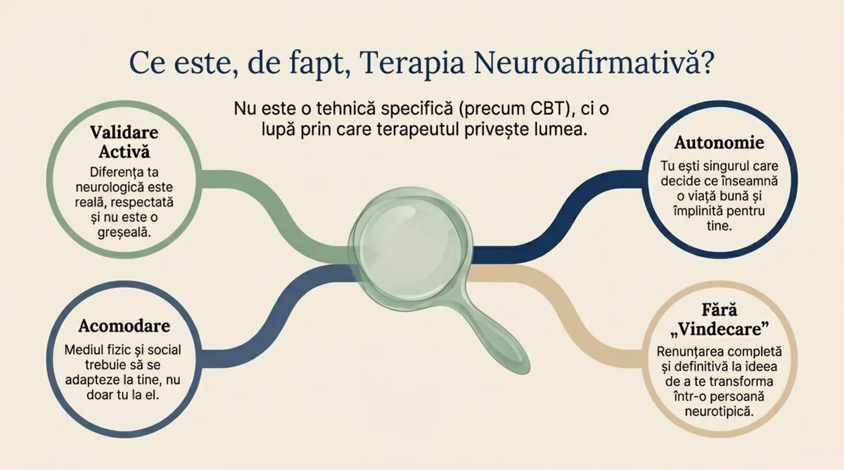 Ce este, de fapt, Terapia Neuroafirmativă? Cei 4 piloni: Validare Activă, Acomodare, Autonomie, Fără Vindecare